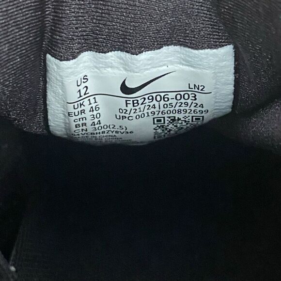 Nike Air Jordan 1 Retro MCS Black Baseball Cleats Mens size 12 AV5354-011 New - Picture 12 of 12